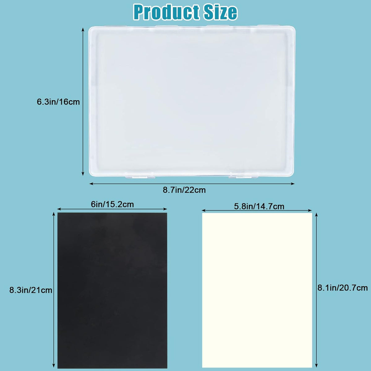 Stay Wet Palette for Acrylic Painting Miniatures Starter Kit, Wet Pallets Acrylic Paint Tray with 100 Hydro Paper & Sponge
