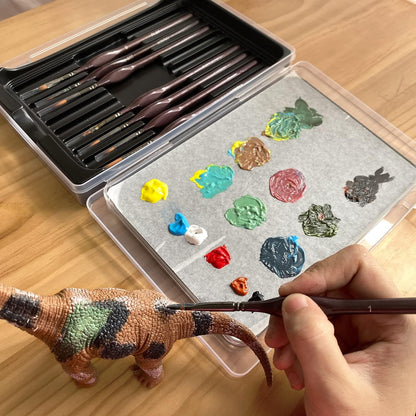 Wet Palette Wet Pallet for Miniatures- Stay Wet Palette for Acrylic Painting, Paint Brush Holder Organizer Wet Pallete Storage Containers