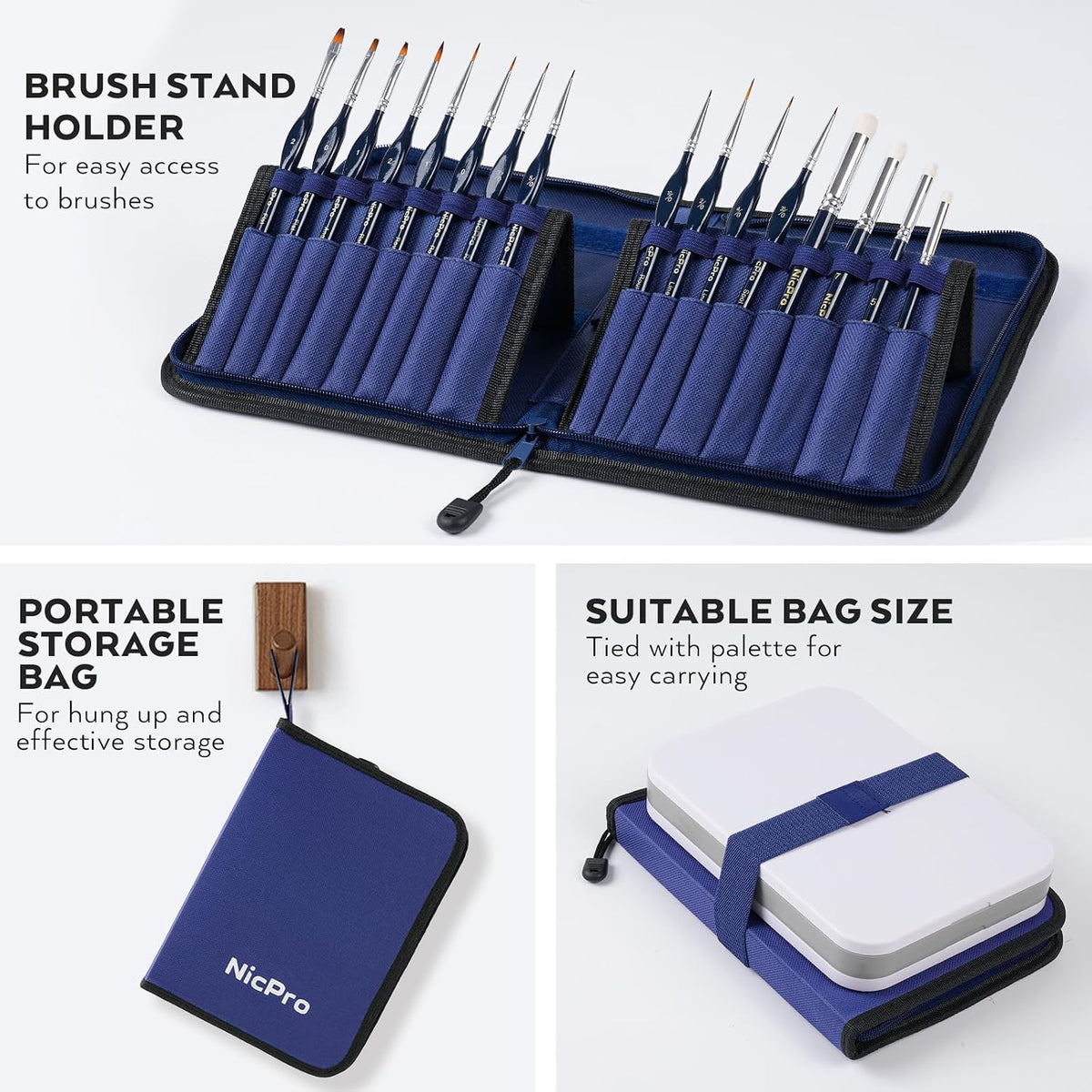 Miniature Painting Kit with Wet Palette & Painting Handle
