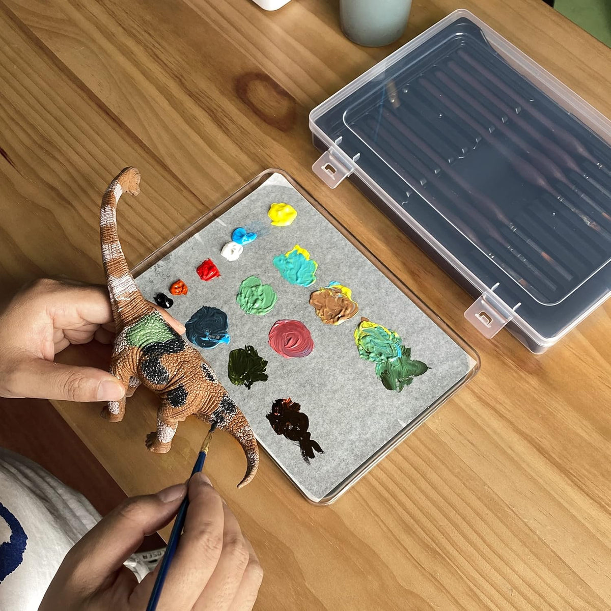 Wet Palette Wet Pallet for Miniatures- Stay Wet Palette for Acrylic Painting, Paint Brush Holder Organizer Wet Pallete Storage Containers